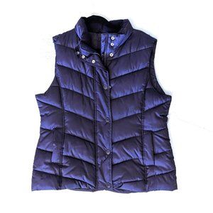 GAP Vest Purple Blue XL Puffer Quilt Jacket like new